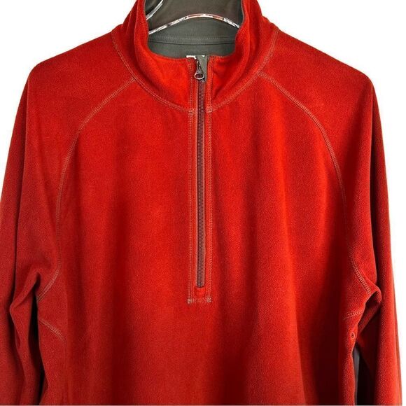 REI Fleece Pullover in Burnt Red Size Men's Large - Picture 2 of 7